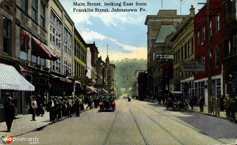 Main Street, looking East from Franklin Street