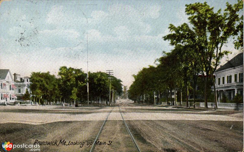 Looking up Main Street