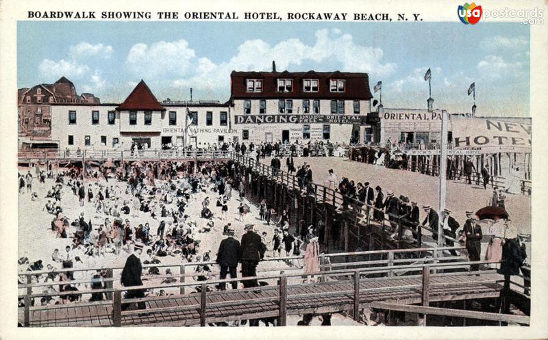 Boardwalk showing the Oriental Hotel