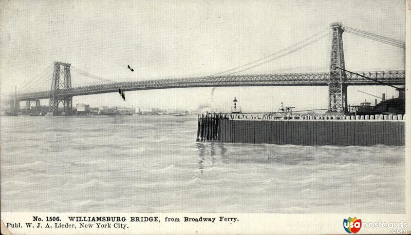 Williamsburg Bridge, from Broadway Ferry