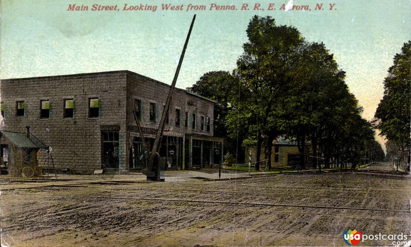 Main Street, looking West from Pennsylvania Railroad