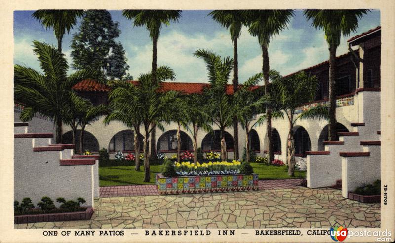 Bakersfield Inn, one of many patios