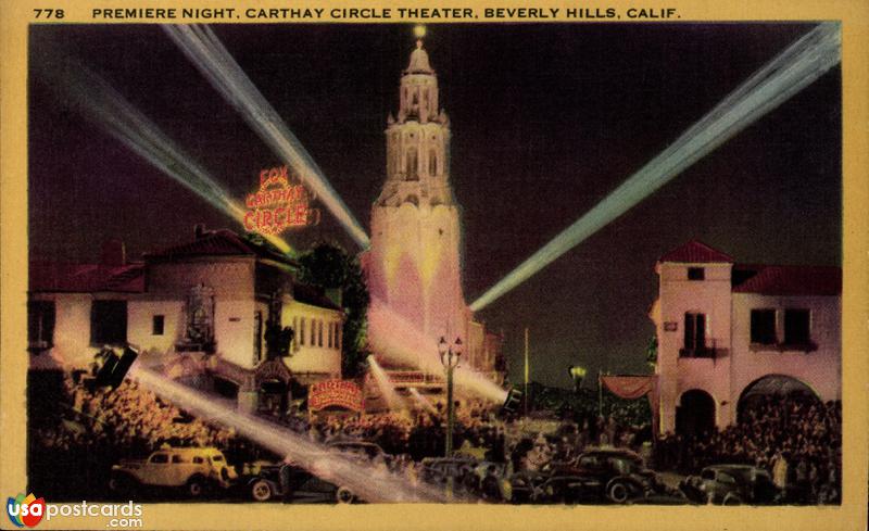 Premiere night, Carthay Circle Theater