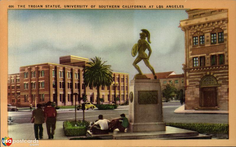 The Trojan Statue, University of Southern California, Los Angeles