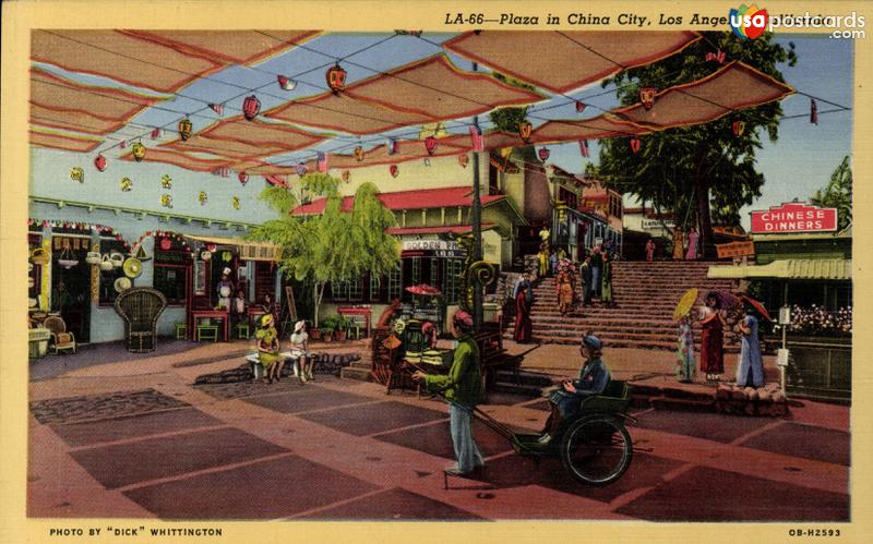 Pictures of Los Angeles, California, United States: Plaza in China City
