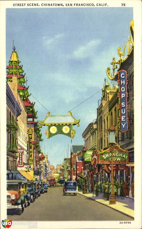 Street Scene in Chinatown