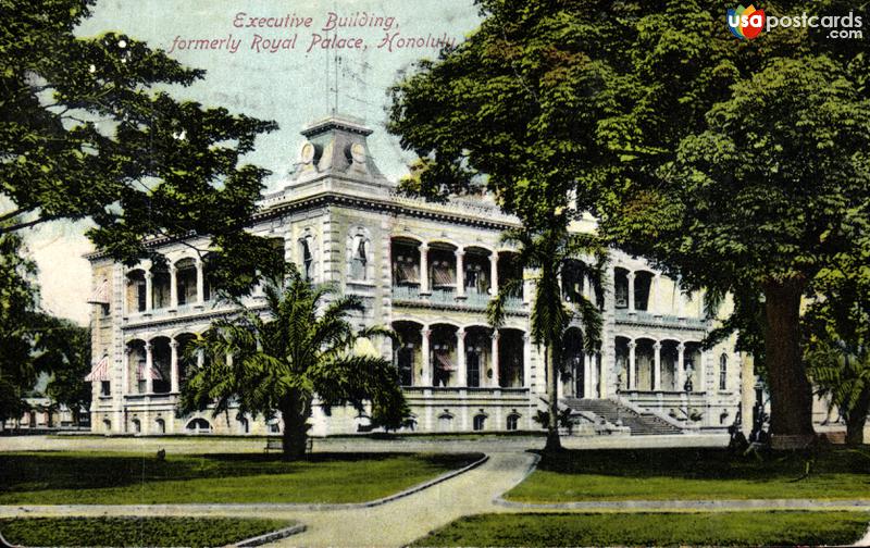 Pictures of Honolulu, Hawaii, United States: Executive Building, formerly Royal Palace