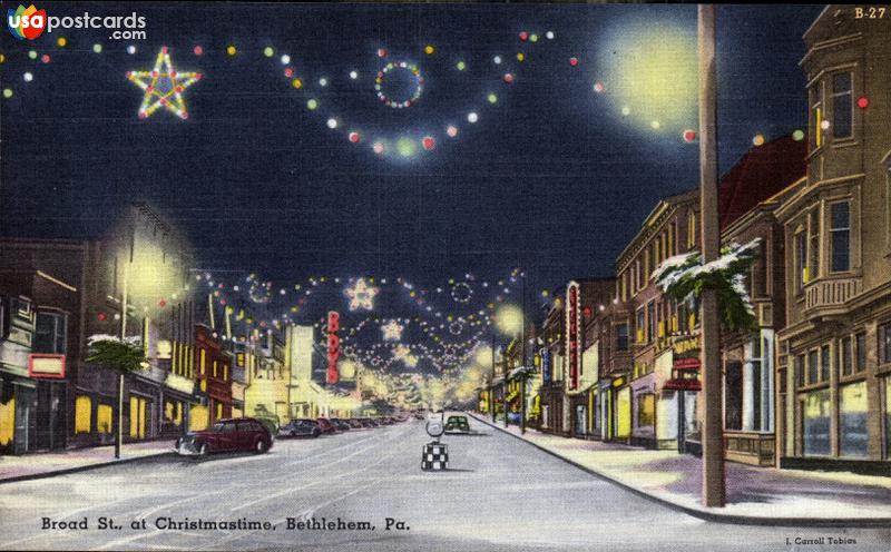 Broad Street, at Christmas time