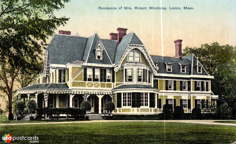 Pictures of Lenox, Massachusetts, United States: Residence of Mrs. Robert Winthrop