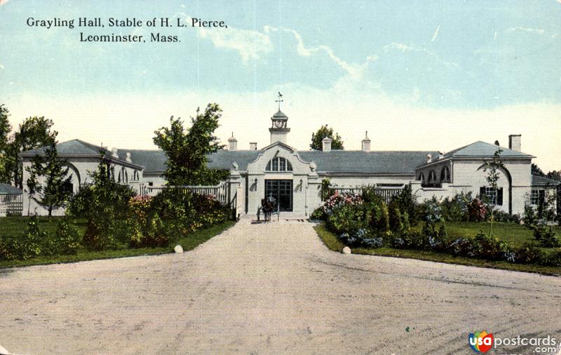 Pictures of Leominster, Massachusetts, United States: Grayling Hall, Stable of H. L. Pierce