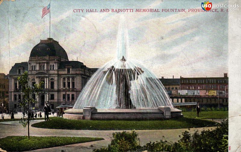 City Hall and Bajnotti Memorial Fountain