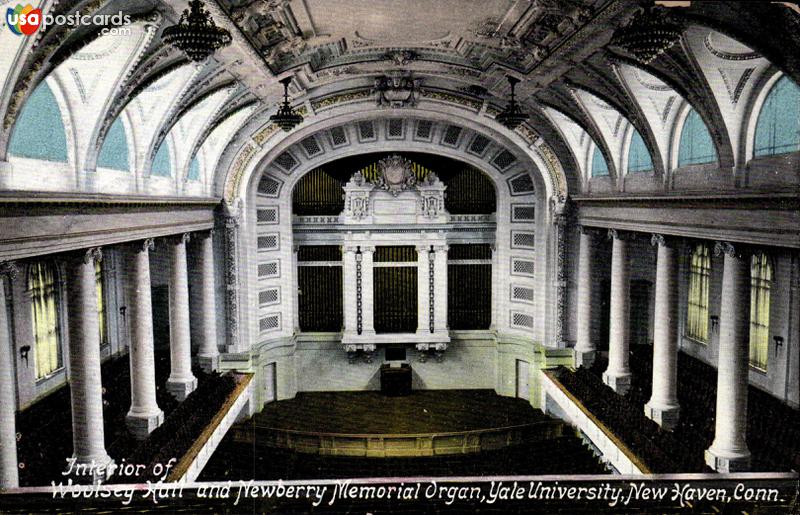 Interior of Woolsey Hull and Newberry Memorial Organ, Yale University
