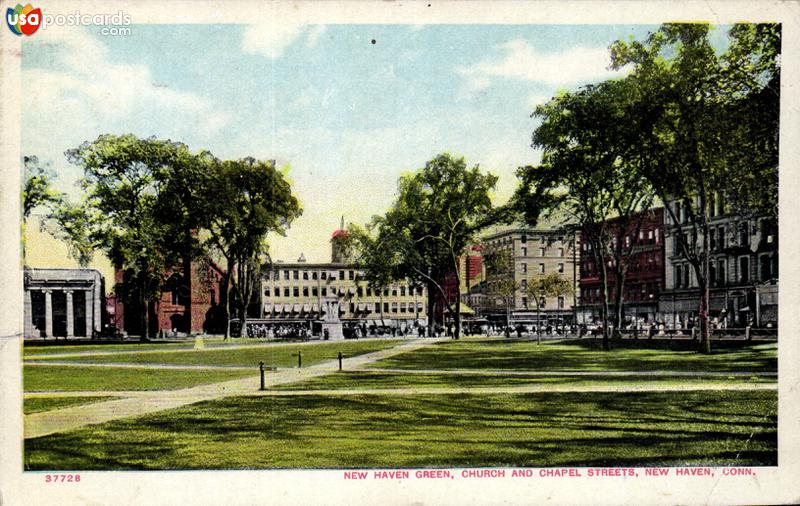 New Haven Green, Church and Chapel Streets