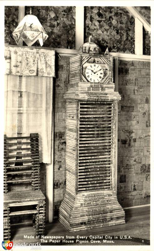 The Paper House, made of newspapers from every capital city in the U.S.A.