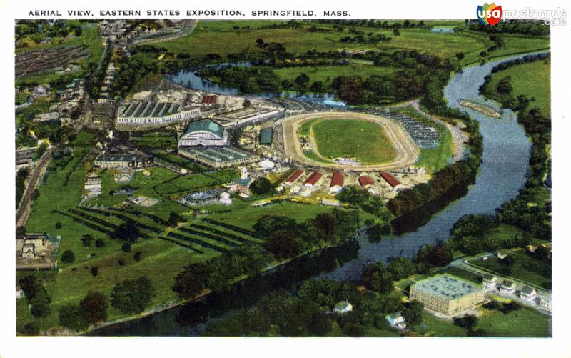 Aerial view of the Eastern States Exposition