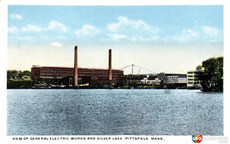 Pictures of Pittsfield, Massachusetts, United States: View of General Electric Works and Silver Lake
