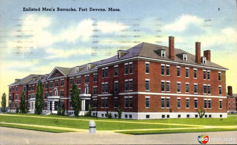 Pictures of Fort Devens, Massachusetts, United States: Enlisted Men´s Barracks
