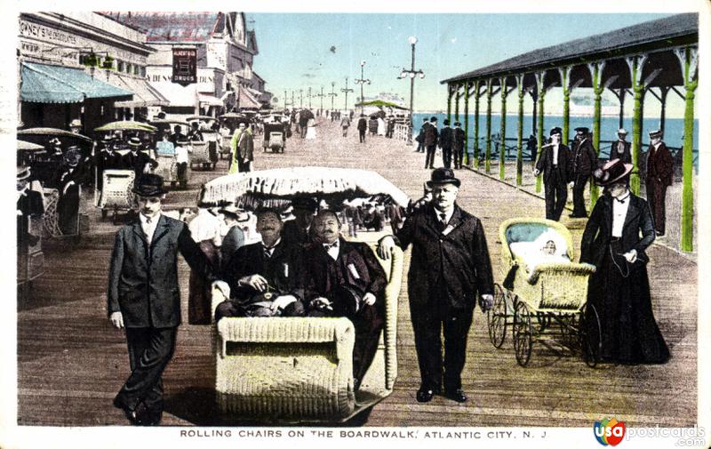 Rolling chairs on the Boardwalk