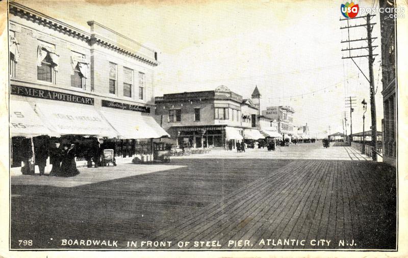 Boardwalk in front of Steel Pier