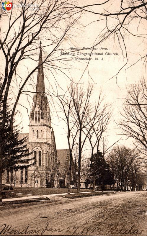 South Fullerton Avenue and Congregational Church