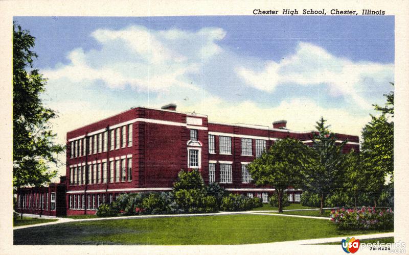 Pictures of Chester, Illinois, United States: Chester High School