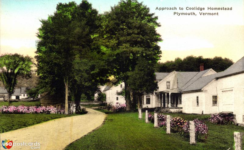 Approach to Coolidge Homestead