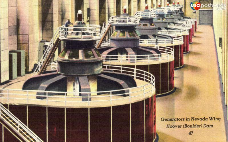 Generators in Nevada Wing Hoover (Boulder) Dam