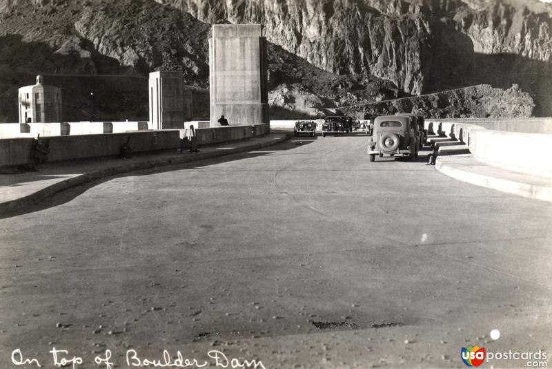 Pictures of Boulder Dam, Nevada, United States: On top of Boulder Dam