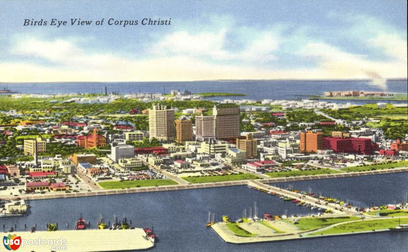 Birds Eye View of Corpus Christi