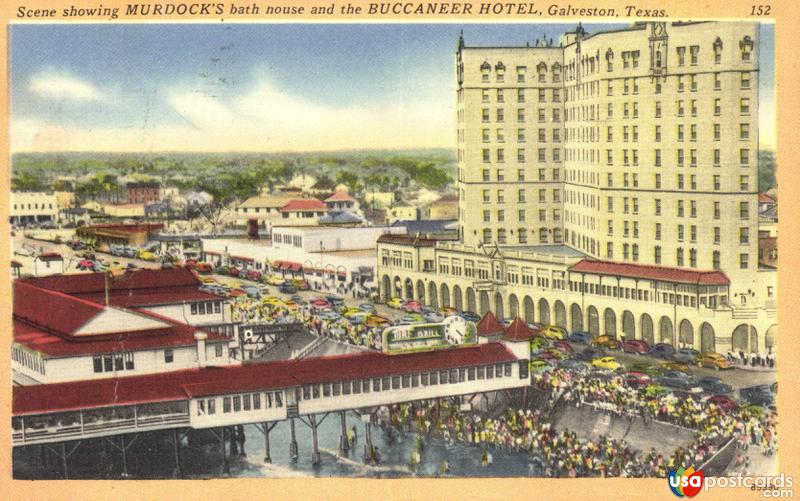 Murdock´s bath house and the Buccaneer Hotel