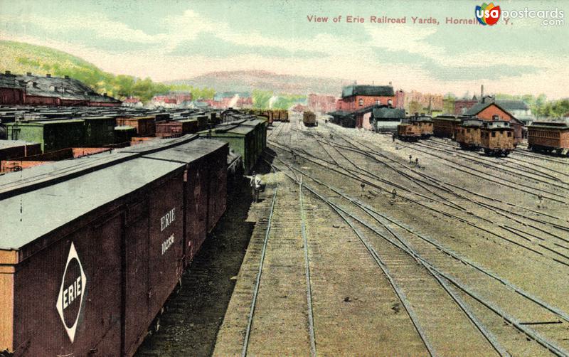 View of Erie Railroad Yards
