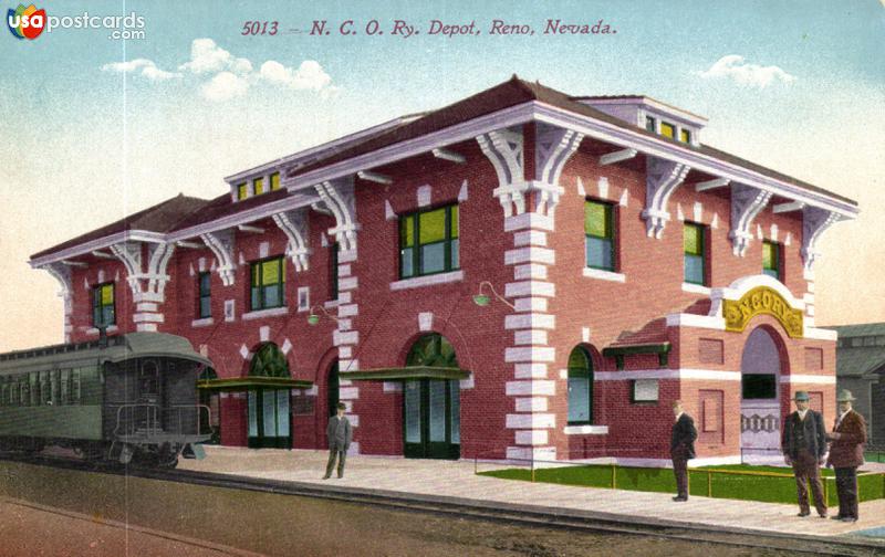 Pictures of Reno, Nevada, United States: N. C. O. Ry. Depot