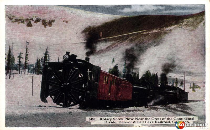 Rotary Snow Plow Near the Creast of the Continental Divide