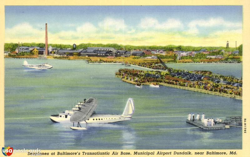 Seaplanes at Baltimore´s Transatlantic Air Base, Municipal Airport Dundalk