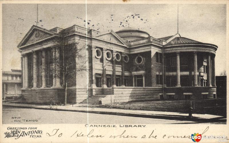 Greetings from San Antonio / Carnegie Library