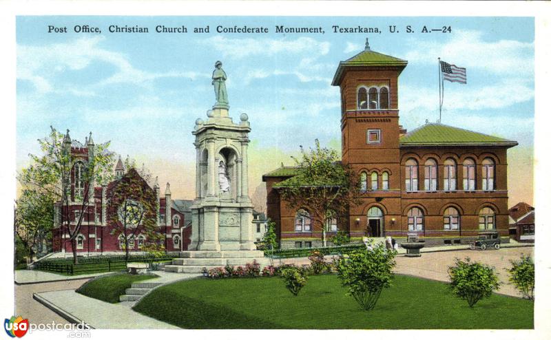 Post Office, Christian Church and Conference Monument 