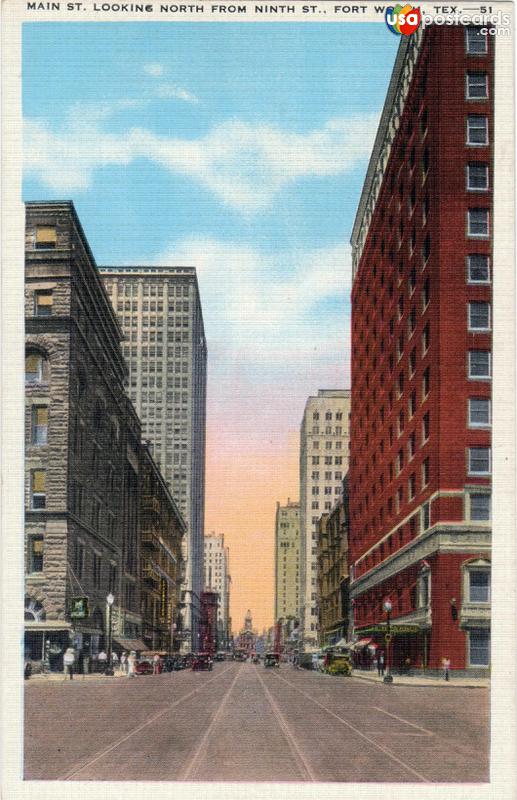 Main St. Looking North from Ninth St.