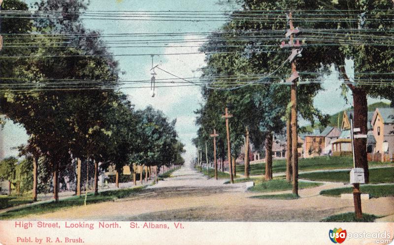 Pictures of St. Albans, Vermont, United States: High Street, Looking North