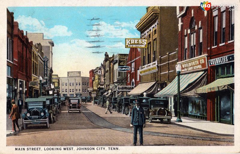 Pictures of Johnson City, Tennessee, United States: Mais Street looking West