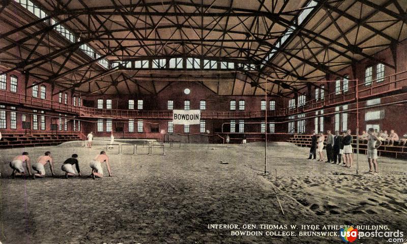 Interior, Gen. Thomas W. Hyde Athletic Building. Bowdoin College