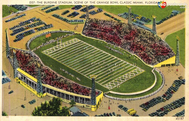 Pictures of Miami, Florida, United States: The Burdine Stadium, Scene of the Orange Bowl Classic