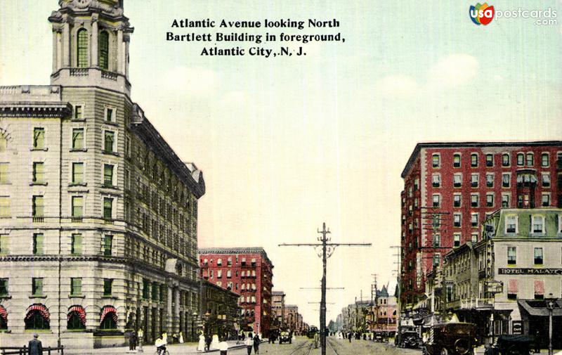 Atlantic Avenue looking North. Bartlett Builing in foreground