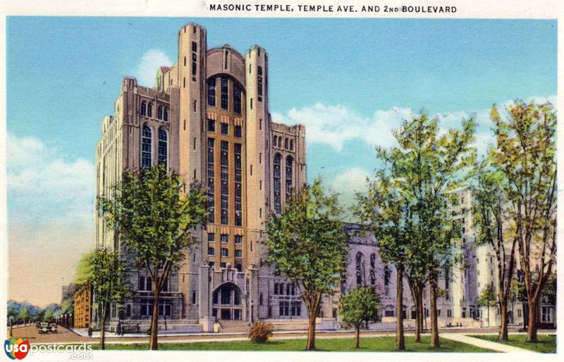 Masonic Temple, Temple Ave. And 2nd. Boulevard