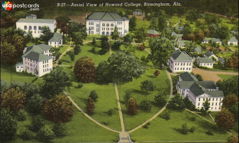 Pictures of Birmingham, Alabama: Arial View of Howard College