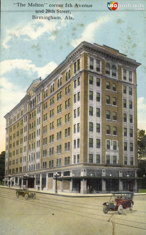 Pictures of Birmingham, Alabama: The Molton corner 5th Avenue and 20th Street