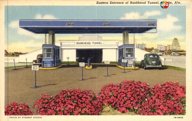 Pictures of Mobile, Alabama: Eastern entrance of Bankhead Tunnel