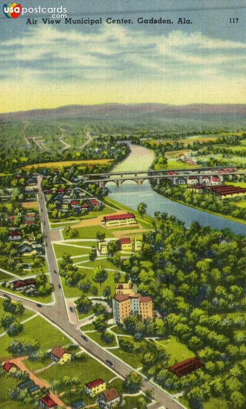 Pictures of Gadsden, Alabama: Air View Municipal Center