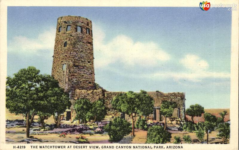 Pictures of Grand Canyon National Park, Arizona: The Watchtower at Desert View, Grand Canyon National Park