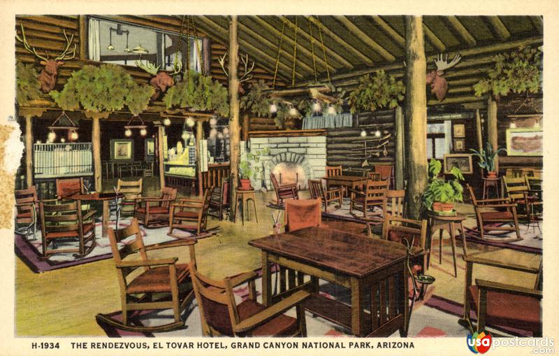 Pictures of Grand Canyon National Park, Arizona: The Rendezvous, El Tovar Hotel. Grand Canyon National Park