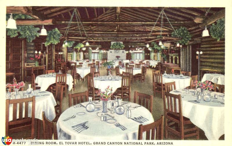 Pictures of Grand Canyon National Park, Arizona: Dining Room. El Tovar Hotel. Grand Canyon National Park